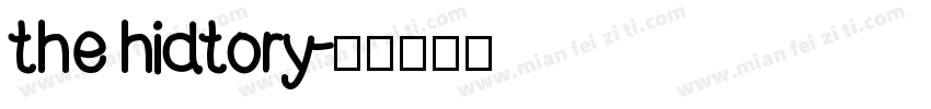 the hidtory字体转换